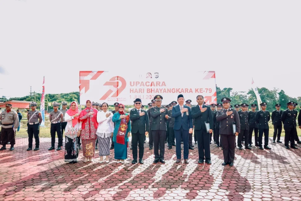 Saya berkesempatan menghadiri Upacara Peringatan Hari Bhayangkara ke-79 Tahun, serta peresmian